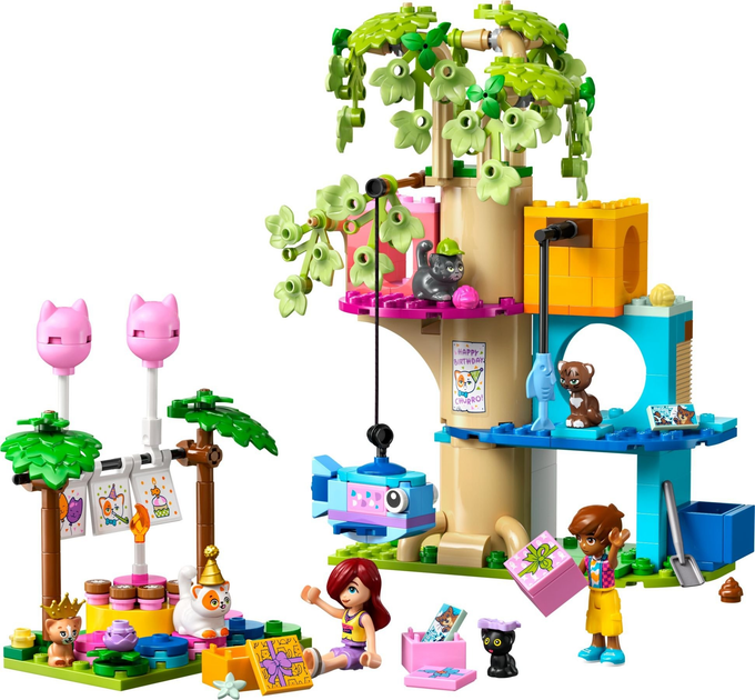 Конструктор LEGO Friends Вечірка з нагоди дня народження кота та будиночок на дереві 321 деталь (42666)  - зображення 4