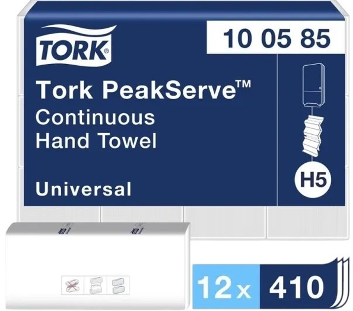 Паперові рушники Tork PeakServe Continuous 410 шт × 12 упаковок (7322540885606) - зображення 5