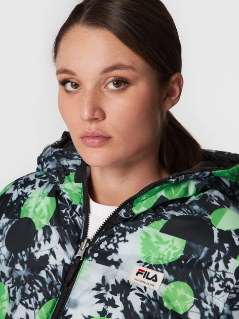 Куртка зимова жіноча Fila Titisee Reversible Oversized Puff Jacket FAW0243-80001 L Чорна (4064556333346) - зображення 8