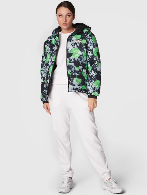 Kurtka zimowa damska Fila Titisee Reversible Oversized Puff Jacket FAW0243-80001 S Czarna (4064556333360) - obraz 6