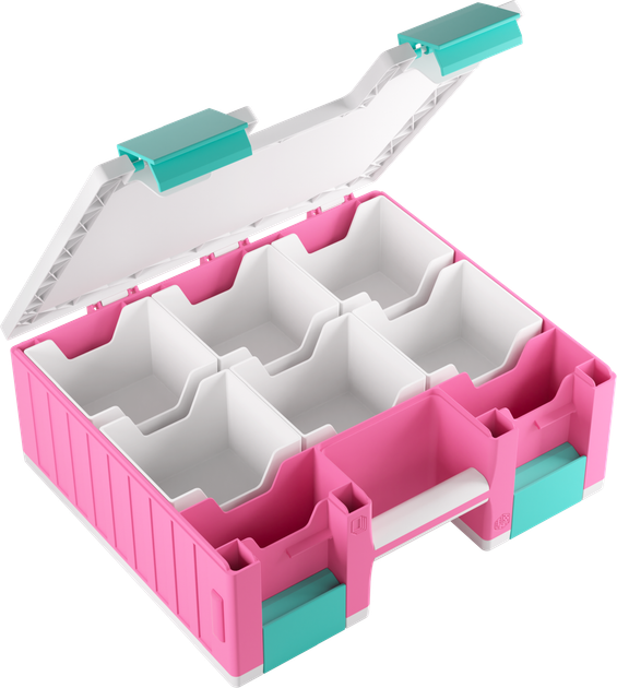 Двосторонній футляр Gamegenic Game Castle Pink/White/Teal GGS22037ML (4251715414552) - зображення 2