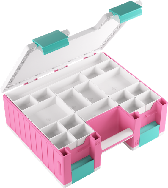 Двосторонній футляр Gamegenic Game Castle Pink/White/Teal GGS22037ML (4251715414552) - зображення 3