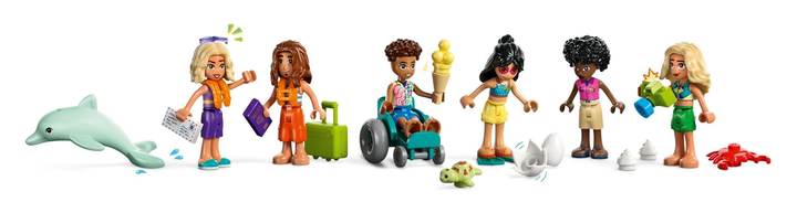 Конструктор LEGO Friends Сімейний пляжний відпочинок 1140 елементів (42673)  - зображення 7