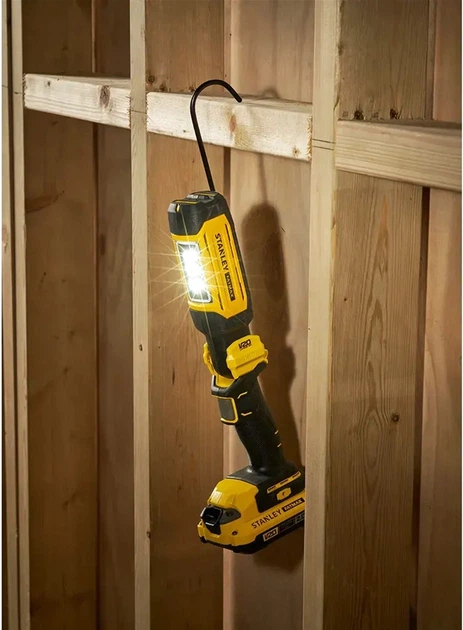 Фонарь светодиодный аккумуляторный Stanley FatMax 18В XR Li-Ion (V20) 350-700 люмен SFMCL050B - Фото 3 Фонарь светодиодный аккумуляторный Stanley FatMax 18В XR Li-Ion (V20) 350-700 люмен SFMCL050B - изображение 3