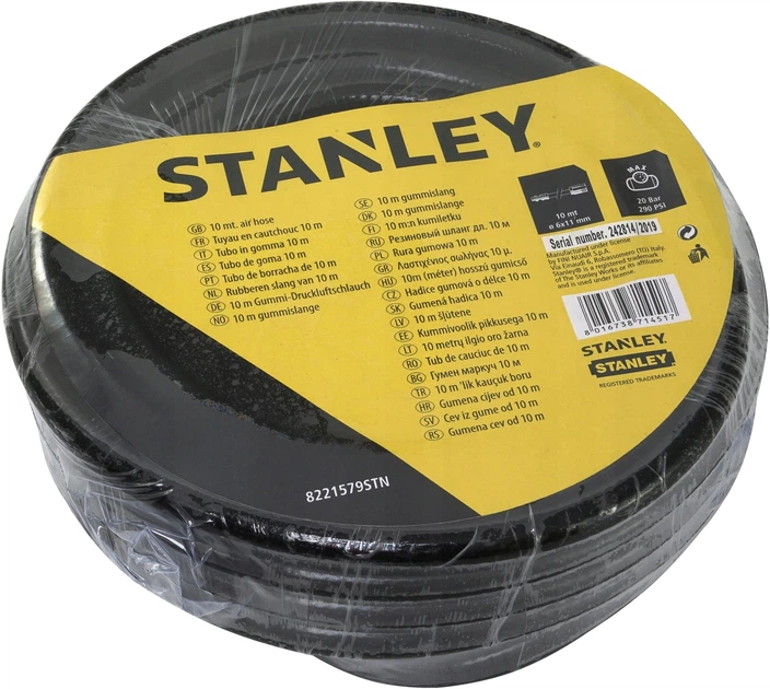 Шланг пневматический для компрессора для сжатого воздуха Stanley 10 м, 20 Бар 8221579STN - изображение 4
