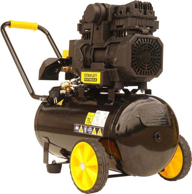 Компресор повітряний поршневий Stanley Fatmax 1.1кВт, 160л/хв, 24л, 8 Бар FMXCMS1524HE - Фото 6 Компресор повітряний поршневий Stanley Fatmax 1.1кВт, 160л/хв, 24л, 8 Бар FMXCMS1524HE - зображення 6