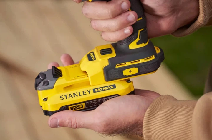 Гайковерт ударний акумуляторний Stanley FatMax Li-Ion V20 18В, 190 Нм, 2900 об/хв, 3800 уд/хв, 2 акумулятора - 2 Ач SFMCF820D2K - зображення 5