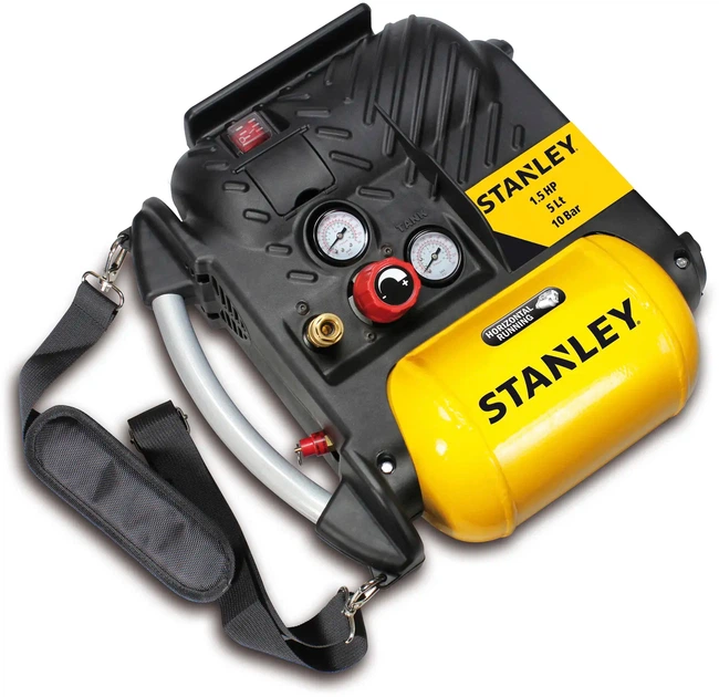 Компресор повітряний поршневий Stanley 1.1кВт, 5л, 180л/мин, 10 Бар DN200/10/5 - Фото 3 Компресор повітряний поршневий Stanley 1.1кВт, 5л, 180л/мин, 10 Бар DN200/10/5 - зображення 3