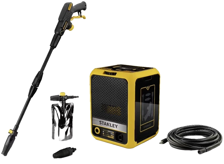 Мойка высокого давления электрическая щеточная Stanley 2.5 кВт, 180 бар, 8 м, 500 л/год, 50°C, бак 0.6 л SXPW25CDSS-E - Фото 2 Мойка высокого давления электрическая щеточная Stanley 2.5 кВт, 180 бар, 8 м, 500 л/год, 50°C, бак 0.6 л SXPW25CDSS-E - изображение 2