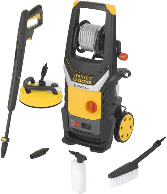 Мойка высокого давления электрическая бесщеточная Stanley FATMAX 2.1 кВт, 145 бар, 8 м, 450 л/ч, 50°C, бак 1 л SXFPW21MPE - Фото 1 Мойка высокого давления электрическая бесщеточная Stanley FATMAX 2.1 кВт, 145 бар, 8 м, 450 л/ч, 50°C, бак 1 л SXFPW21MPE - изображение 1