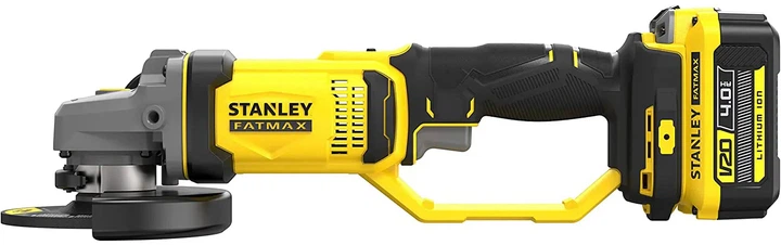 Угловая шлифовальная машина аккумуляторная Stanley FatMax Li-Ion Li-Ion 18В, 8500 об/мин, d=125 мм SFMCG400M2K - изображение 2