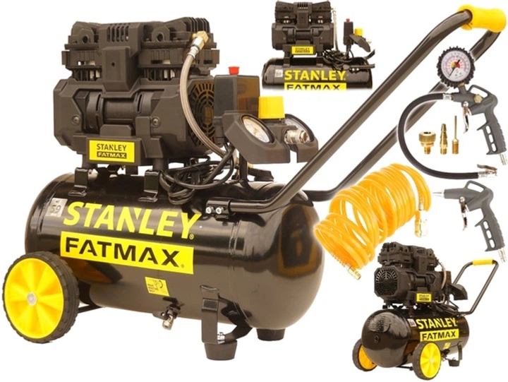 Компрессор воздушный поршневой Stanley Fatmax 1.1кВт, 160л/хв, 50л, 8 Бар FMXCMS1550HE - Фото 6 Компрессор воздушный поршневой Stanley Fatmax 1.1кВт, 160л/хв, 50л, 8 Бар FMXCMS1550HE - изображение 6