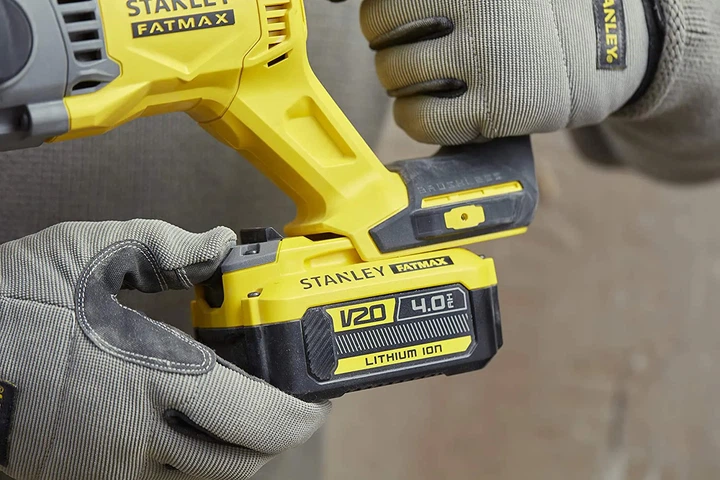 Перфоратор акумуляторний Stanley FatMax SDS-Plus, Li-Ion 18 В, 2.0 Дж, 5500 уд/хв, 1500 об/хв SFMCH900M22 - изображение 5