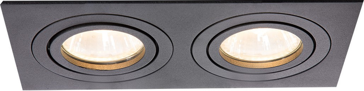 Точковий світильник Light Prestige Metis 2 2xGU10 Чорний (LP-2780/2RS BK) - зображення 1