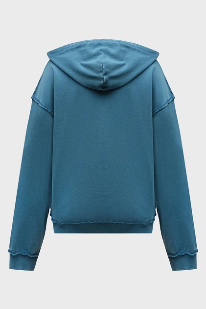 Чоловіче синє худе S-BOXT-HOOD-RAW FELPA Diesel L A14861 0KMAG