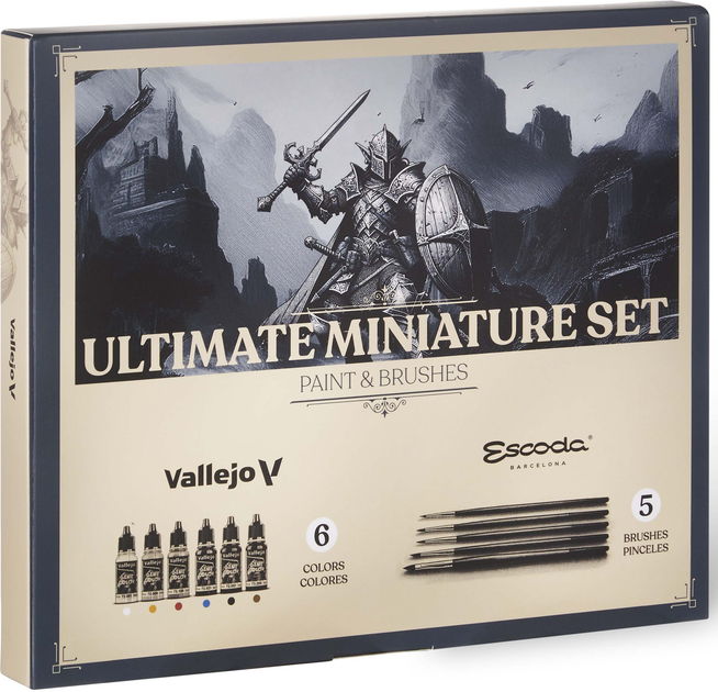 Zestaw farb Vallejo Game Color Ultimate Miniature Set Paint & Brushes 72206 (8426296870004) - obraz 1