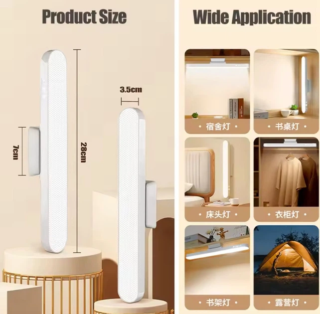LED лампа світлодіодна акумуляторна з пультом ДУ 28 см White - изображение 5