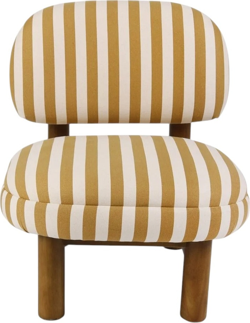 Fotel tapicerowany Homla LUMEN 64 x 69.5 x 77 cm Beige-White (5906496741098) - obraz 2