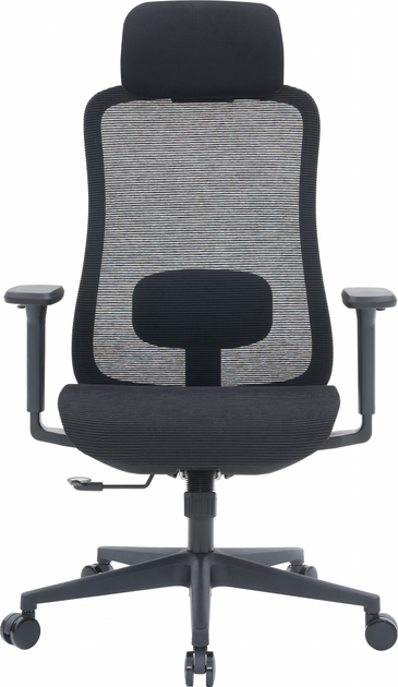 Крісло комп'ютерне OfficePro Wave OC670-B-B-B Black - зображення 2