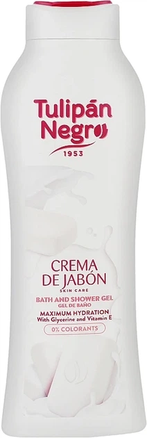 Гель для душа "Кремовое мыло" - Tulipan Negro Cream Soap Shower Gel, 650 мл - Фото 1 Гель для душа "Кремовое мыло" - Tulipan Negro Cream Soap Shower Gel, 650 мл - изображение 1