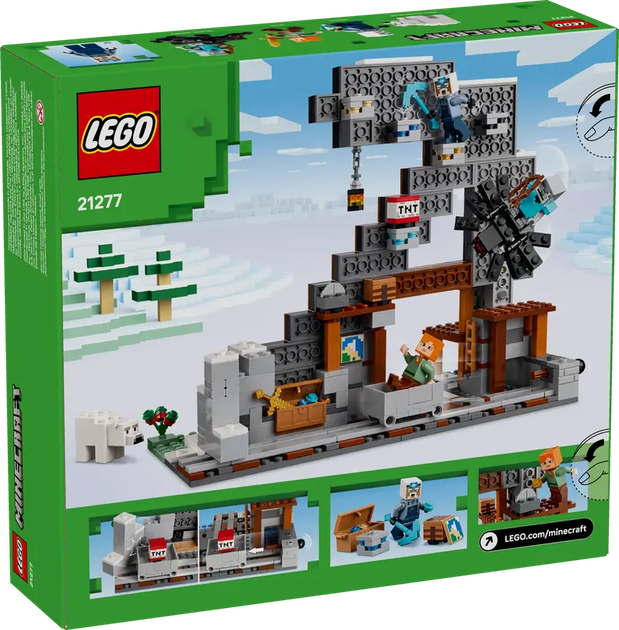 Zestaw klocków LEGO Minecraft Kilofowa kopalnia, 530 el. 21277 (5702017815510) - obraz 1