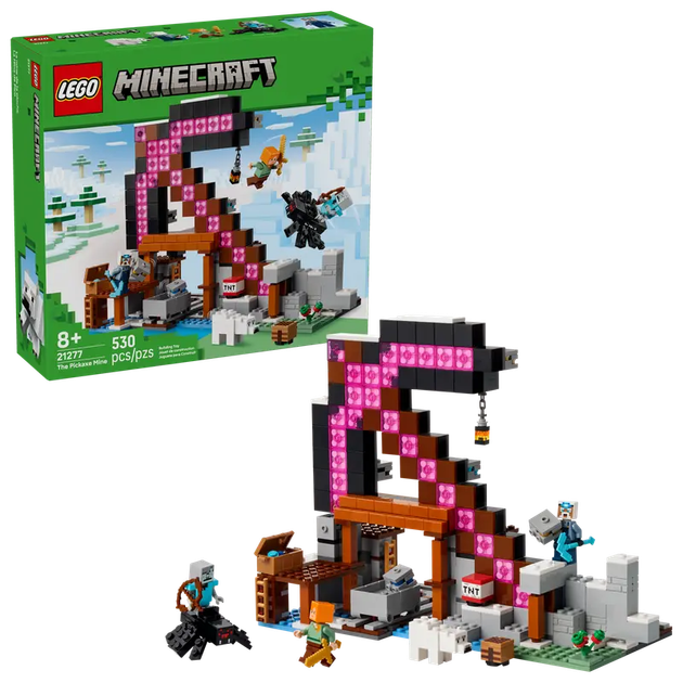 Zestaw klocków LEGO Minecraft Kilofowa kopalnia, 530 el. 21277 (5702017815510) - obraz 6