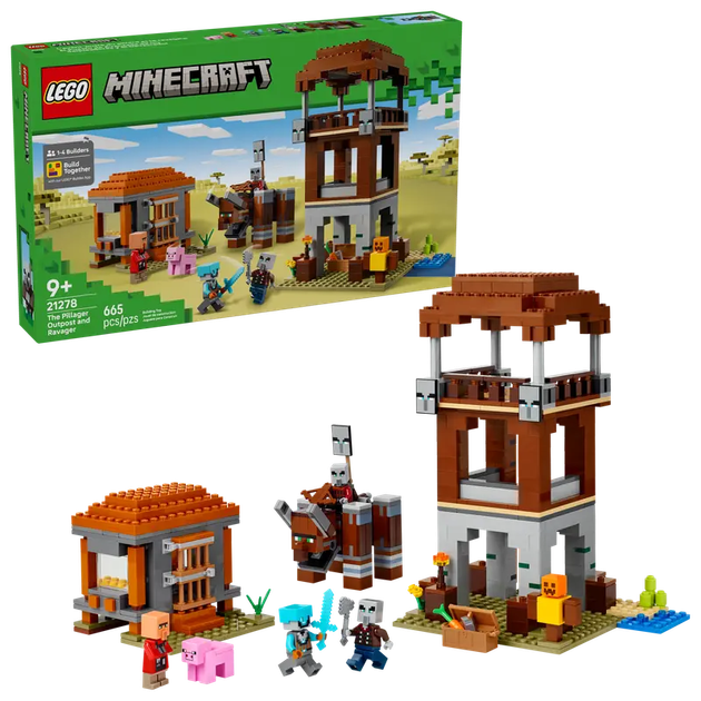 Конструктор LEGO Minecraft Схованка розбійників та руйнівників, 665 ел. 21278 (5702017815527) - зображення 8
