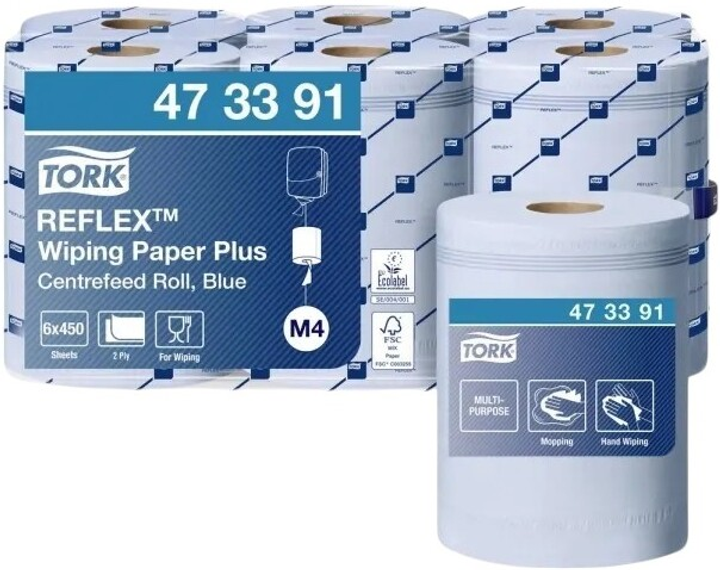 Czyściwo papierowe Tork Reflex 6 rolek (3133200062770) - obraz 1