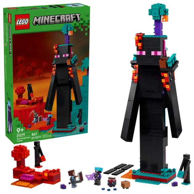 Конструктор LEGO Minecraft Вежа Ендермена, 867 ел. 21279 (5702017815534) - зображення 8