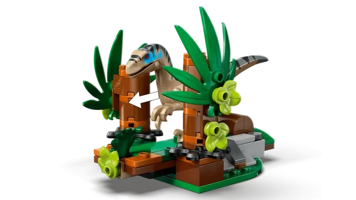 Конструктор LEGO Jurassic World Втеча від раптора на позашляховику 285 элементов (76972) - изображение 4