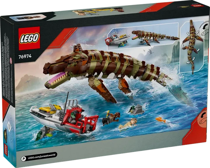 Конструктор LEGO Jurassic World Миссия на лодке и модель мозазавра 858 элементов (76974) - Фото 7 Конструктор LEGO Jurassic World Миссия на лодке и модель мозазавра 858 элементов (76974) - изображение 7