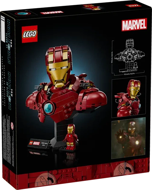 Конструктор LEGO Marvel Бюст Железного Человека MK4 436 элементов (76327) - Фото 13 Конструктор LEGO Marvel Бюст Железного Человека MK4 436 элементов (76327) - изображение 13