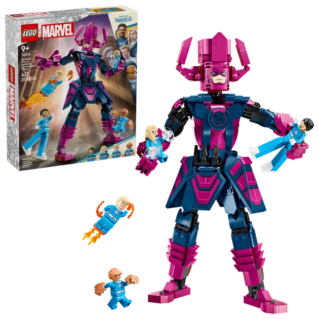 Конструктор LEGO Marvel Фигурка Фантастическая четвёрка против Галактуса 427 элементов (76316) - изображение 7