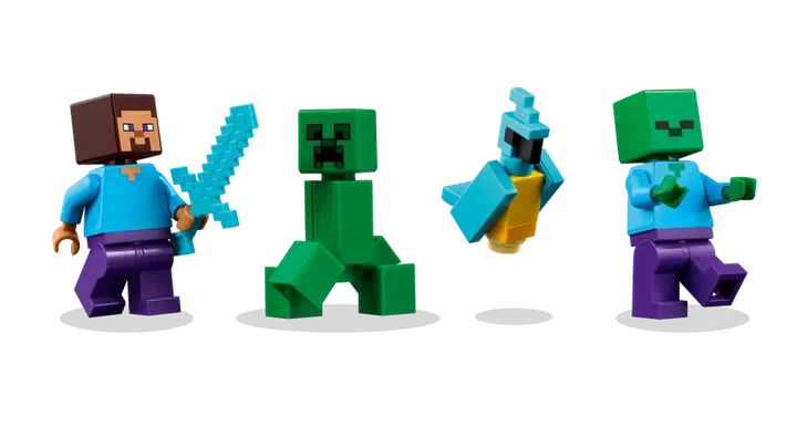 Конструктор LEGO Minecraft Дом TNT в джунглях 287 элементов (21275) - Фото 3 Конструктор LEGO Minecraft Дом TNT в джунглях 287 элементов (21275) - изображение 3