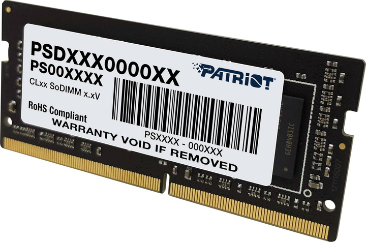 Pamięć RAM Patriot SO-DIMM DDR4-3200 16384MB PC4-25600 (7D4932AB90000800PT) - obraz 3