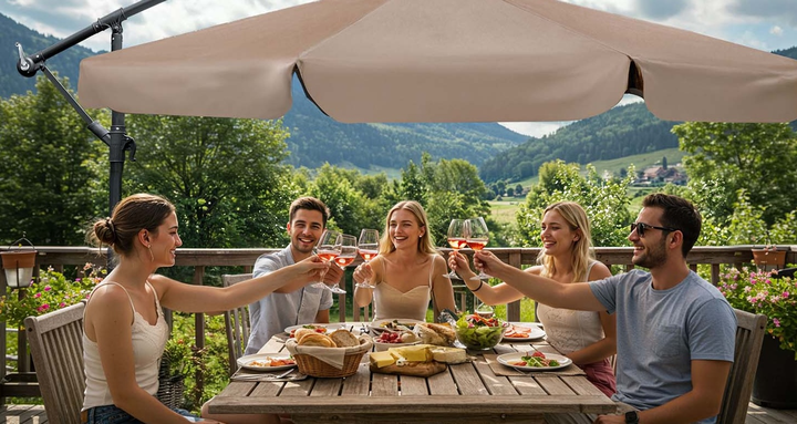 Parasol ogrodowy Plonos PL-880 (488003) - obraz 2