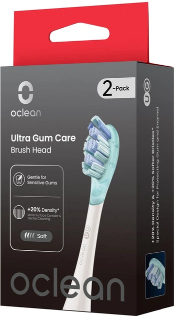 Насадки для електричної зубної щітки Oclean Ultra gum care white UG03, 2 шт - зображення 6