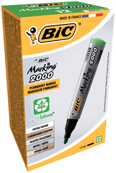 Маркер перманентний BIC Marking 2000 1,7мм зелений /bc8209123/ - Фото 2 Маркер перманентний BIC Marking 2000 1,7мм зелений /bc8209123/ - изображение 2