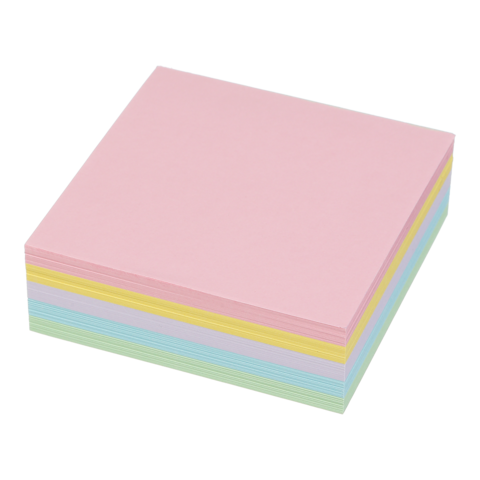 Папір для нотаток кольор. BUROMAX 9*9*3см, до 300 арк. не скл. ЛЮКС "ДЕКОР" PASTEL 2283 (96) /BM.2283/ - зображення 2