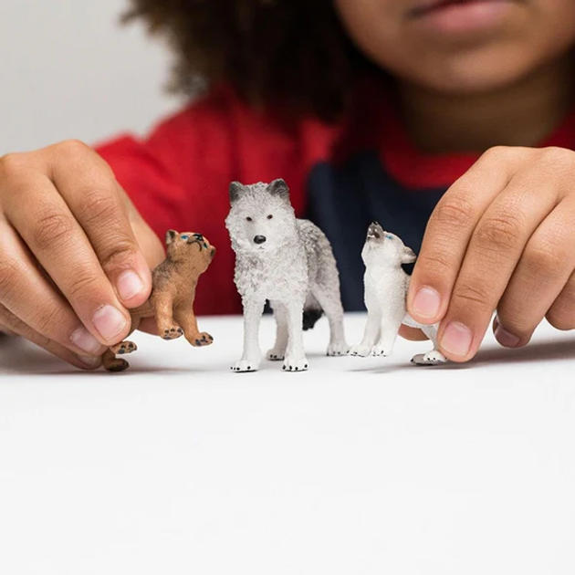 Ігровий набір Schleich Wild Life Mama Wolf with Pups (42472) (4059433571218) - зображення 7