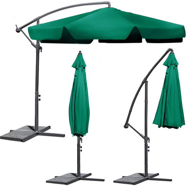 Parasol ogrodowy Plonos 350 cm Zielony (4222) - obraz 2