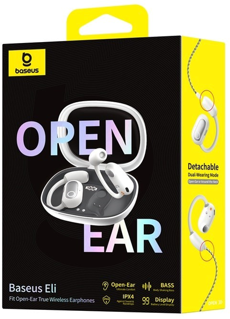 Słuchawki Baseus Eli Sport 1 White (A00073200213-00) - obraz 9