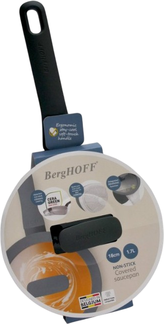 Rondel BergHOFF Leo Basic z pokrywką czarny 1.1 l (5413821374284) - obraz 5