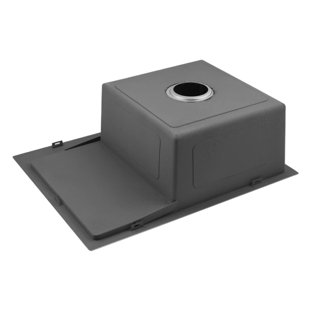 Комплект кухонної мийки зі змішувачем Кухонна мийка Kroner KRP Schwarze - 6350LHM PVD (3.0/1.0 мм) - зображення 6