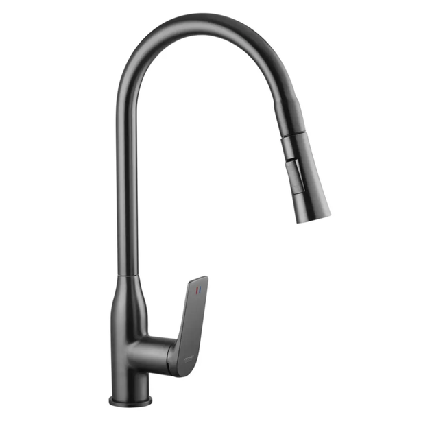 Комплект кухонної мийки Kroner KRP Schwarze - 6350HM PVD (3.0/1.0 мм) - зображення 8