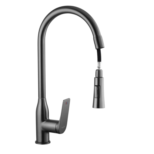 Комплект кухонної мийки Kroner KRP Schwarze - 6350HM PVD (3.0/1.0 мм) - зображення 10