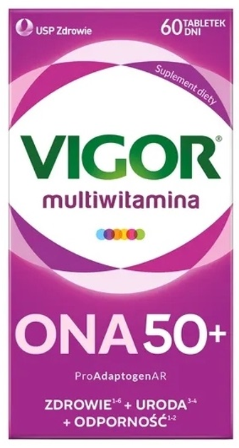 Мультивітаміни Vigor Вона 50+ 60 таблеток (5903031286106) - зображення 1