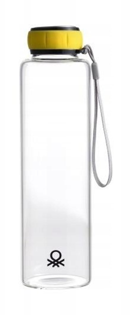 Butelka szklana Benetton 550 ml nakrętka Żółta (BE-0302) - obraz 2