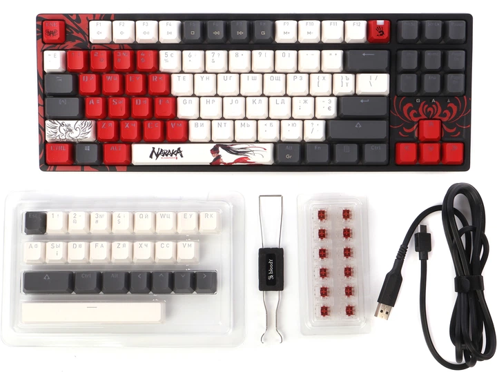 Клавиатура проводная A4Tech Bloody S87 USB Naraka (4711421001809