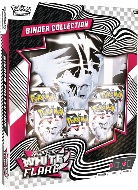 Dodatek Pokémon TCG: Scarlet & Violet - White Flare - Binder Collection - Reshiram 3 szt (0196214113893) - obraz 2